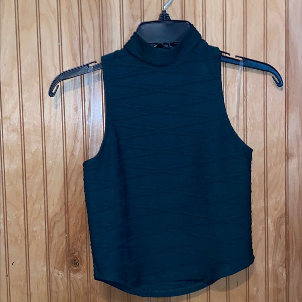 Mock neck crop top